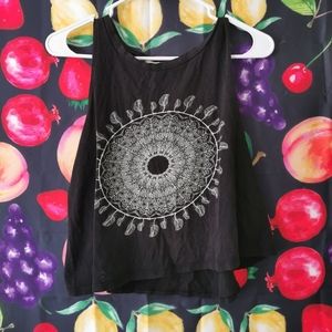 Ornate mandala muscle tee / tank top women's size M